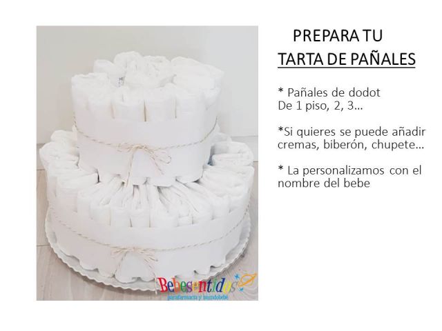 Tarta de pañales 2 Pisos 